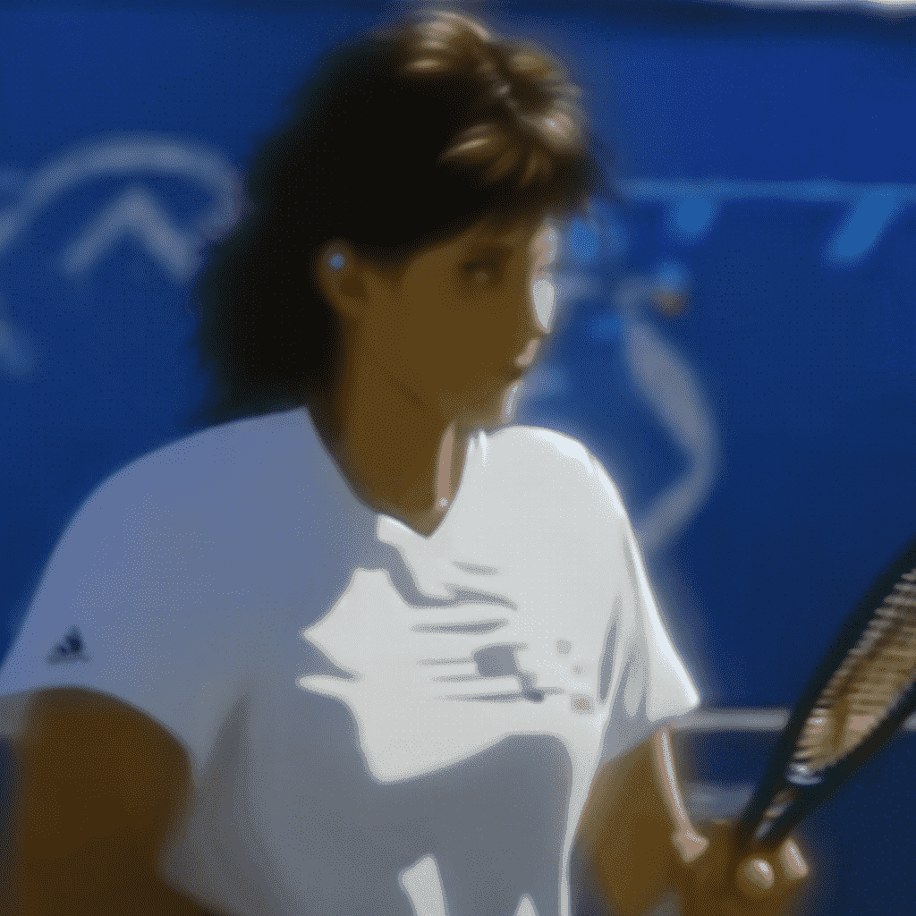 Gabriela Sabatini at the US Open In 1990